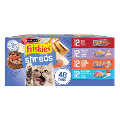 Friskies variedad shreds carne: textura tierna para la comida diaria de tu gato