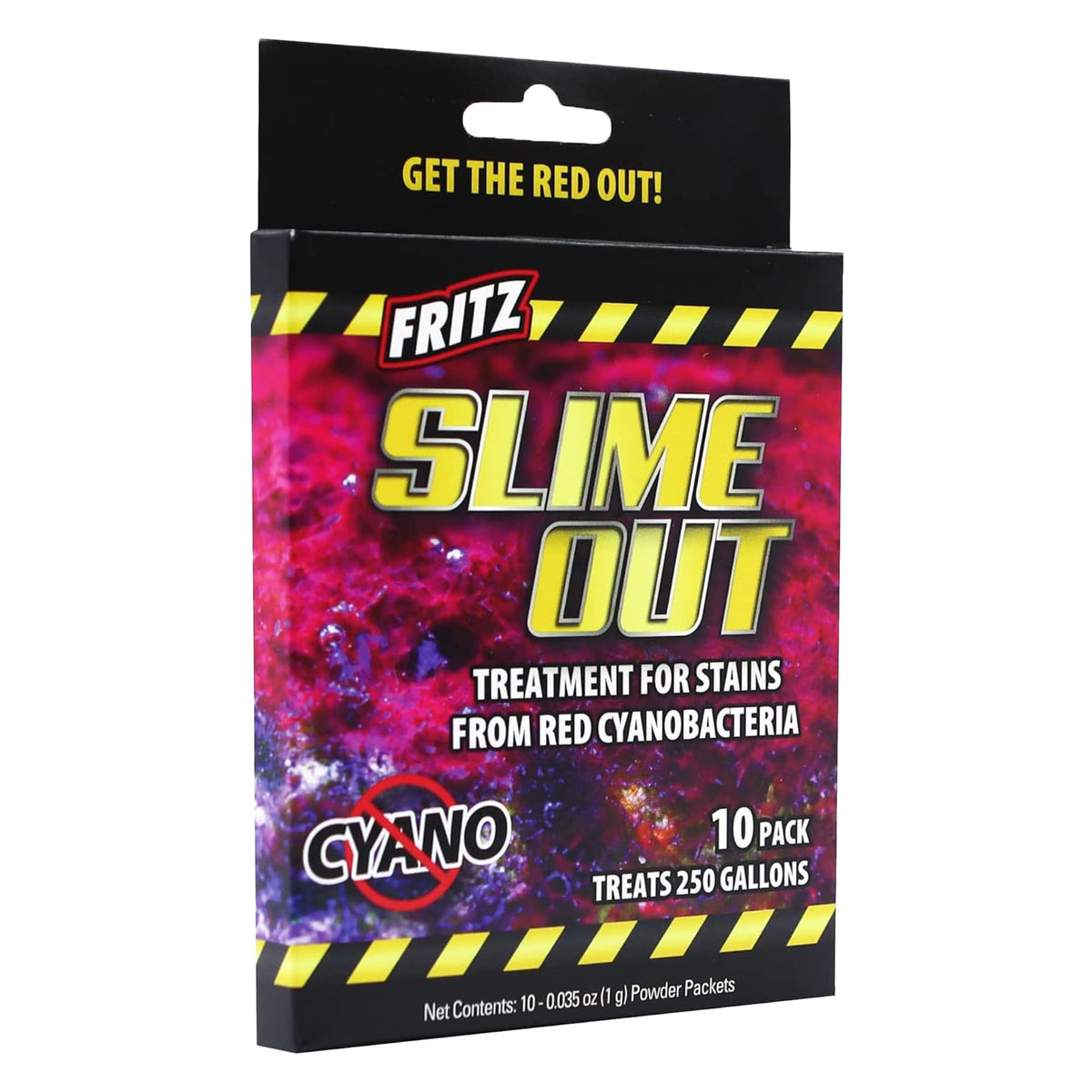 Fritz Aquatics Slime Out, envase de tratamiento para manchas de cianobacterias en acuarios