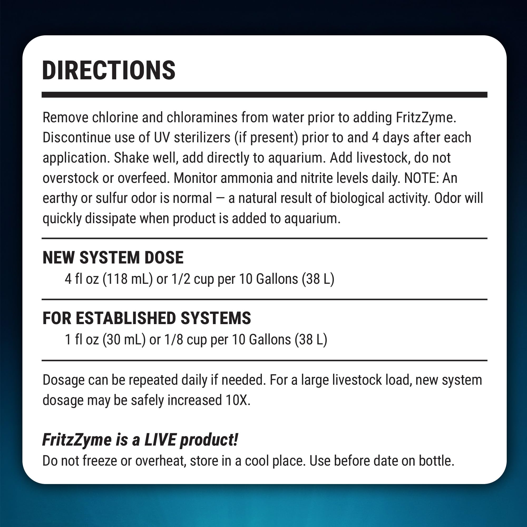 FritzZyme 7: refuerzo del biofiltro tras disturbios del sistema.