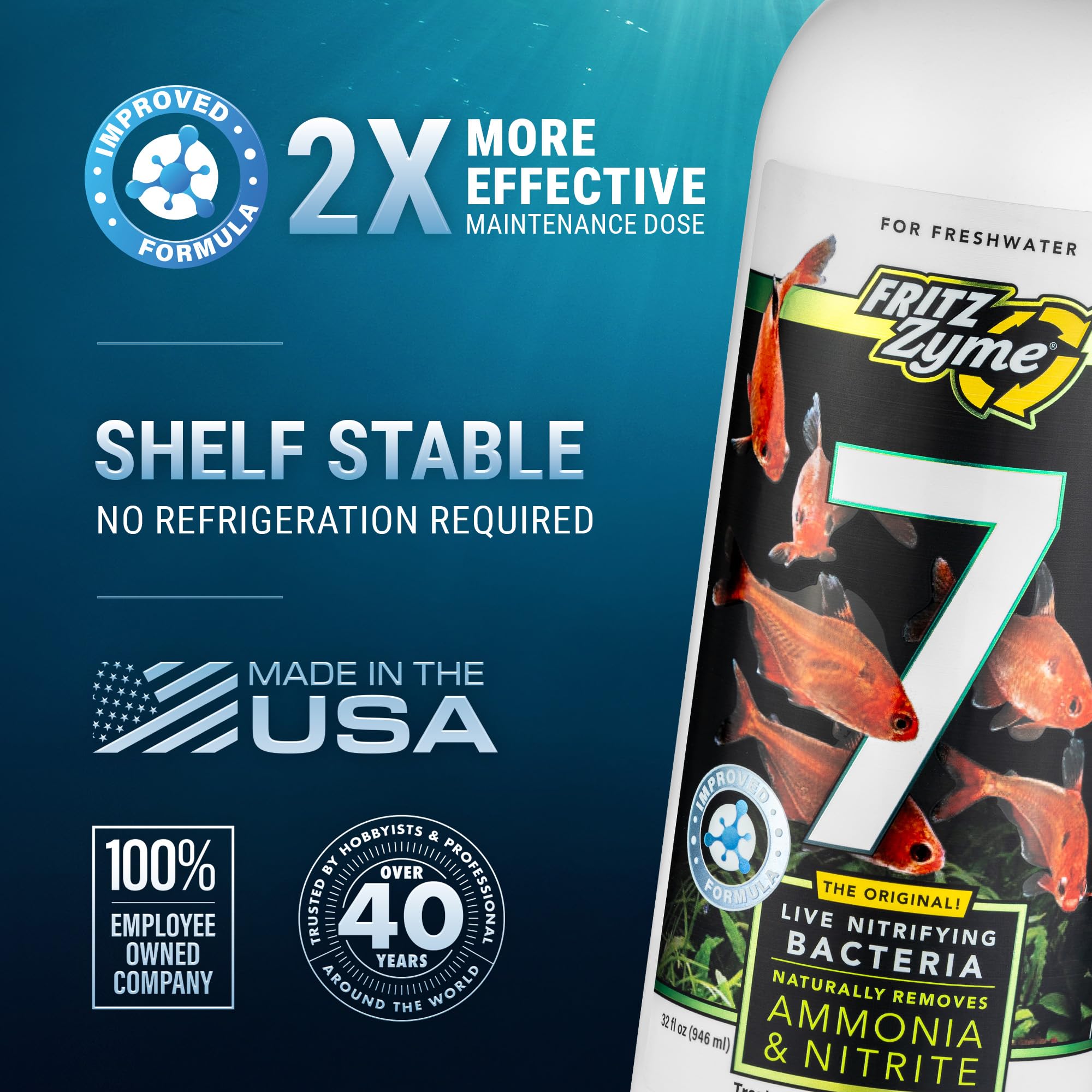 FritzZyme 7: solución fiable para acuarios de agua dulce.