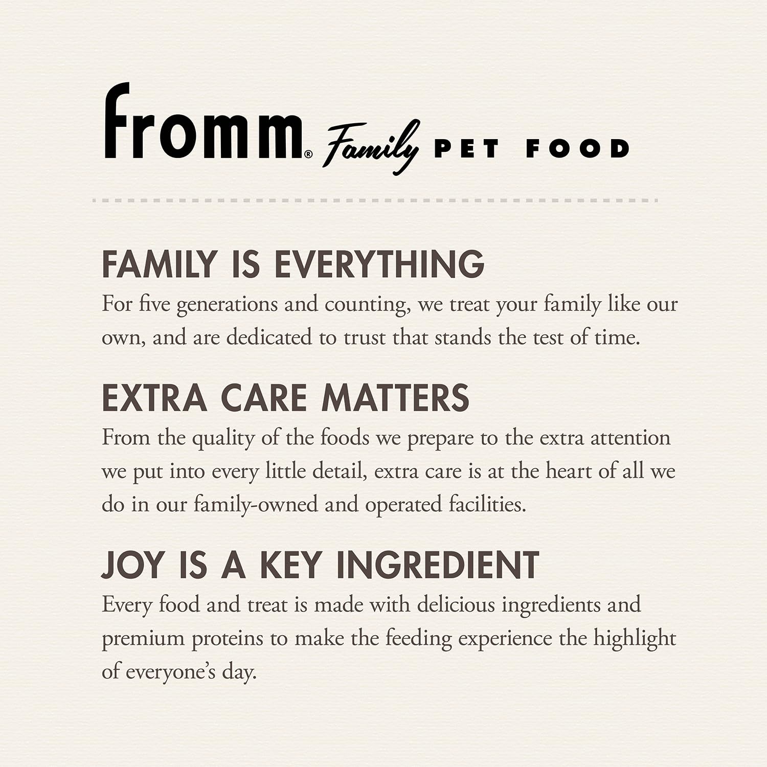 Fromm Crunchy Os Pumpkin Kran Pow, sin colorantes ni conservantes para una opción más simple.