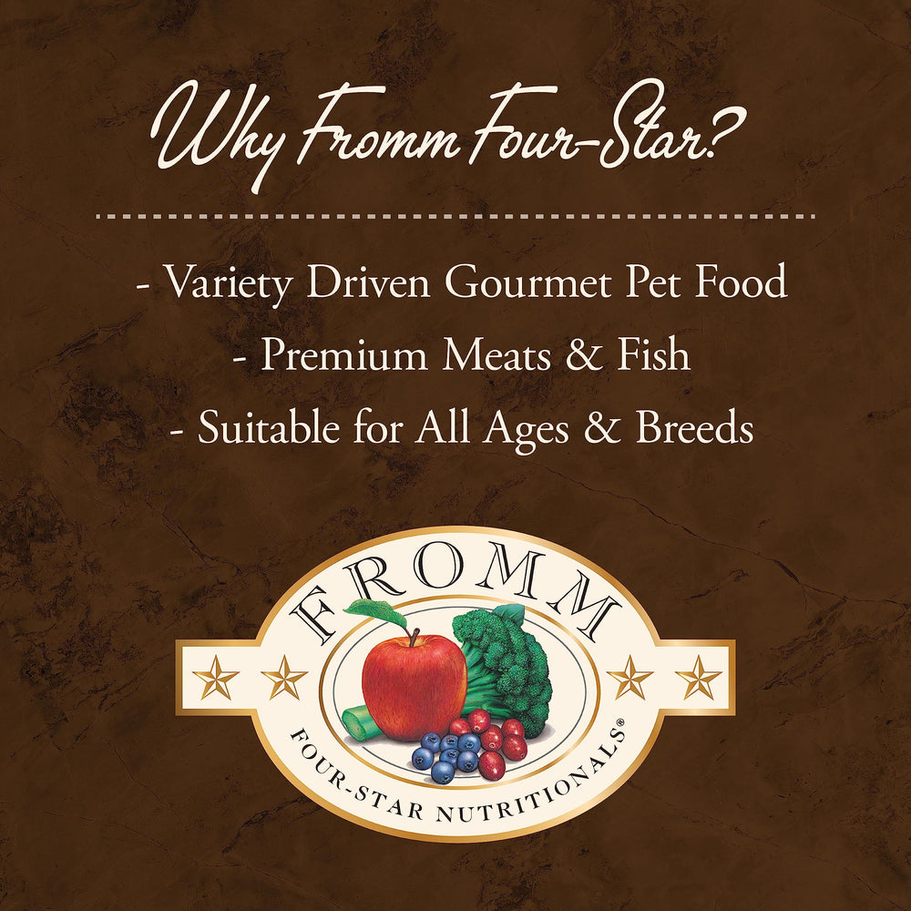 Fromm Four-Star Salmon Tunachovy, mezcla de probióticos para soporte digestivo.