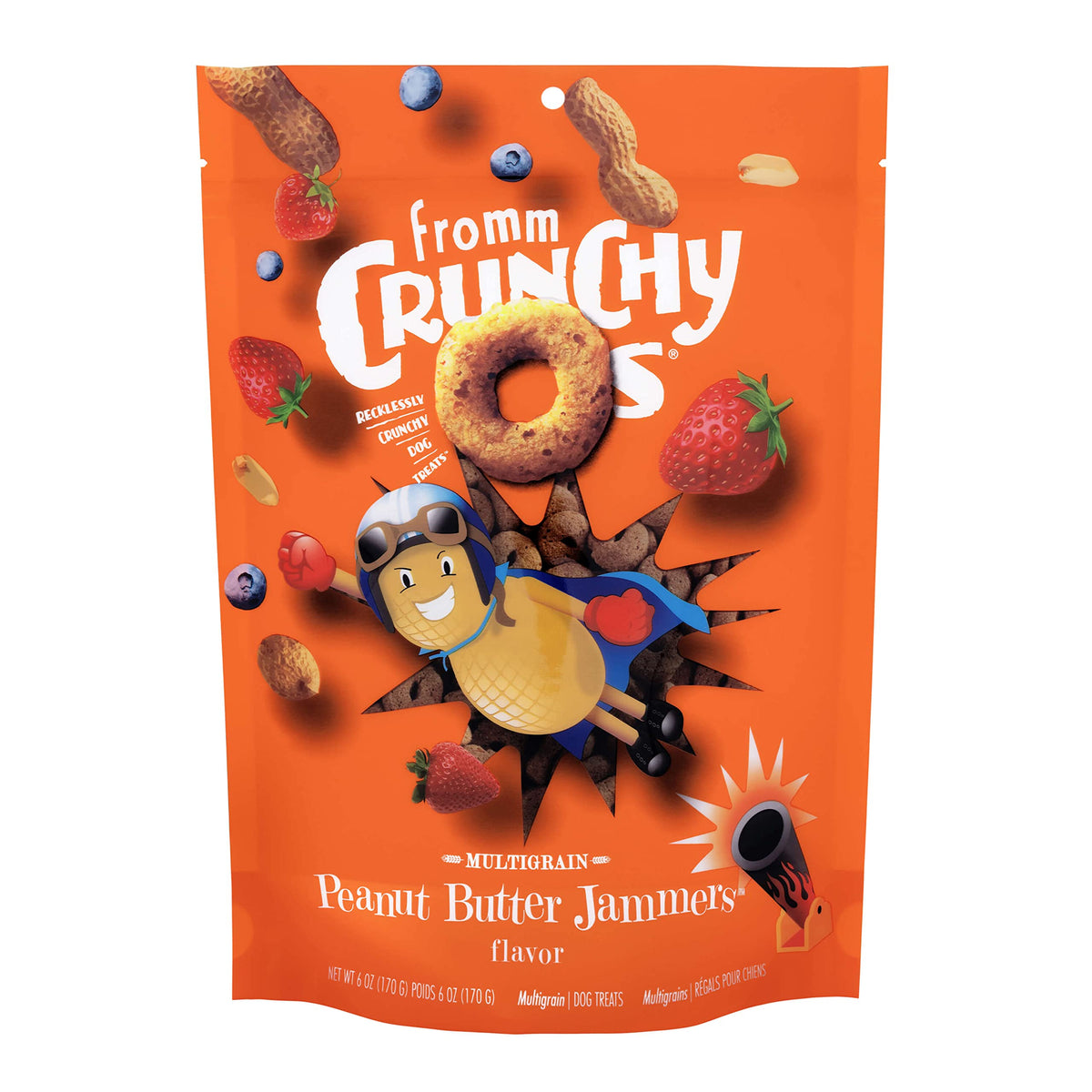 Fromm Os croustillants au beurre de cacahuète, sachet pratique pour l'entraînement.
