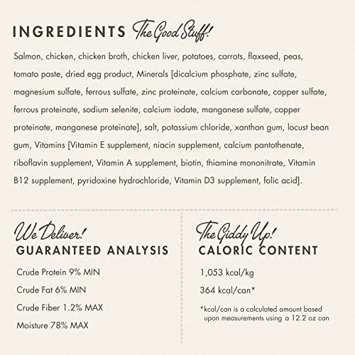 Fromm paté salmón y pollo, lata interior, proteínas de alta digestibilidad.