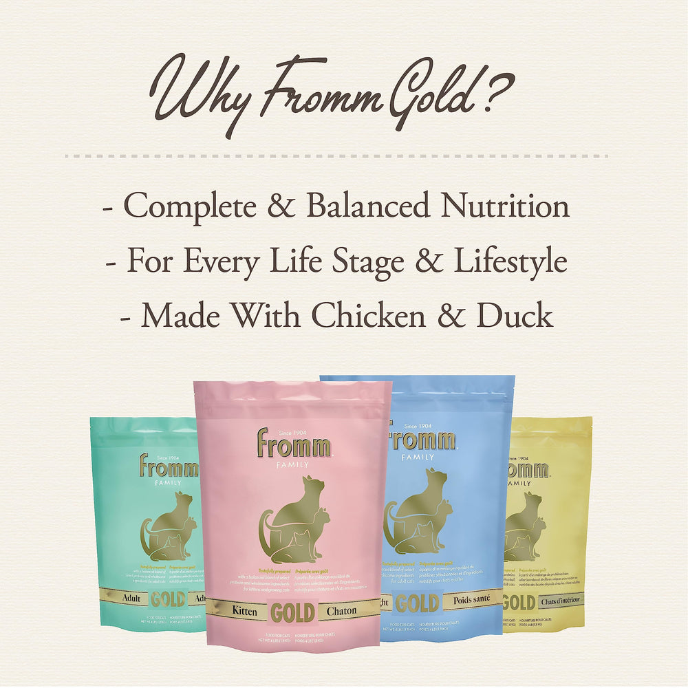 Proteínas de pollo y pato en Fromm Peso Saludable Oro