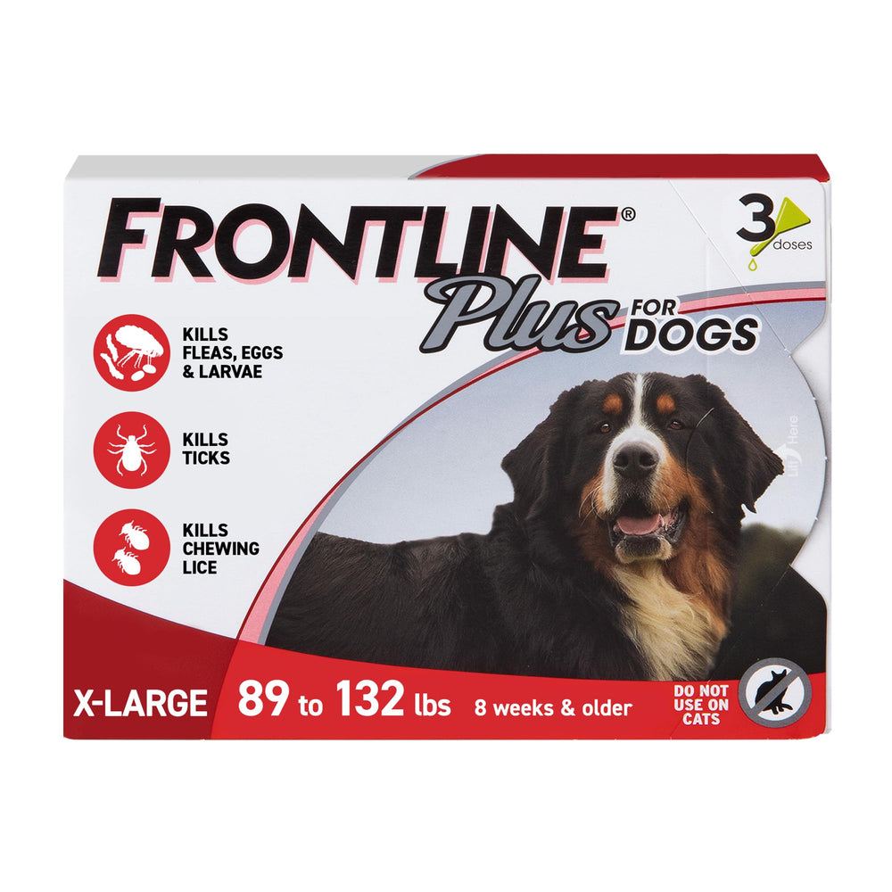 Frontline Plus para perros extragrandes: aplicación en un punto con protección de 30 días.