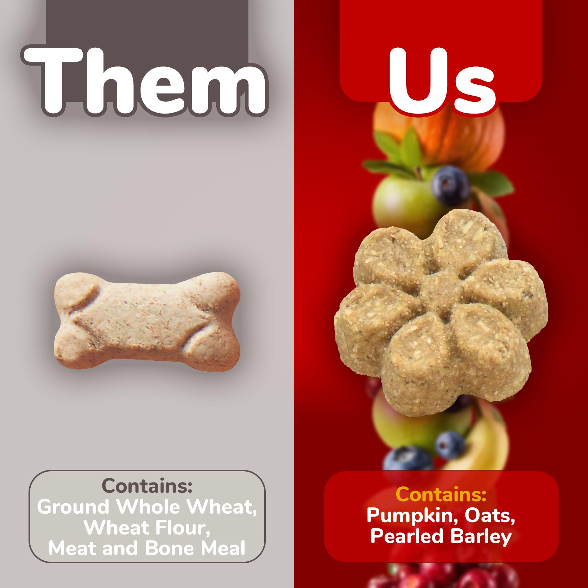 Fruitables bolsa-galletas-perro-abierta, muestra tamaño y textura deliciosa.