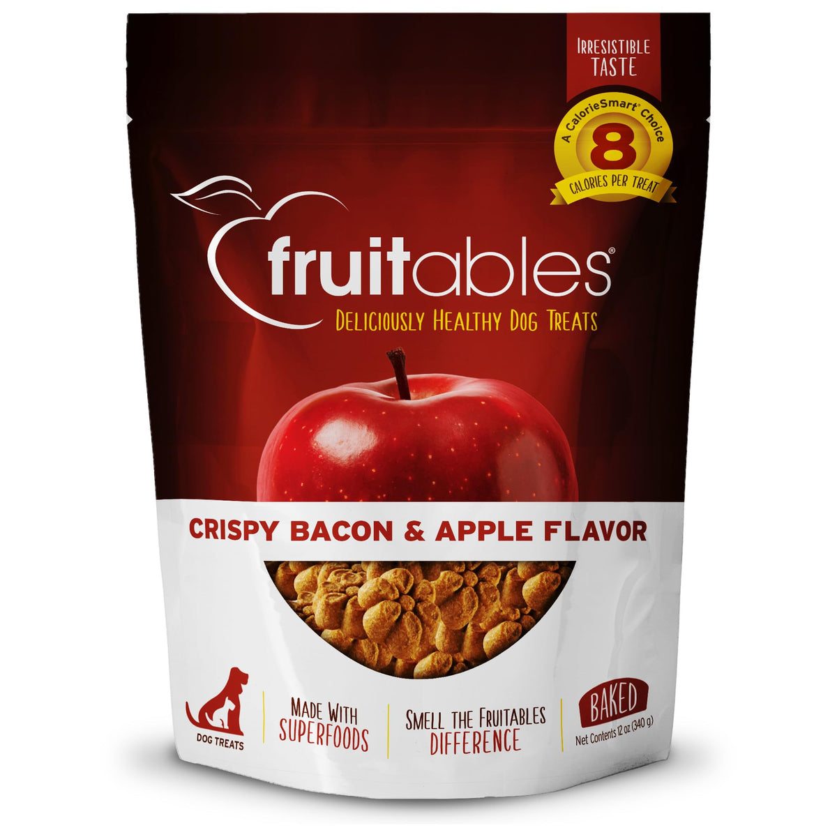 Fruitables galletas-perro-calabaza-tocino-crujiente, premiar tras paseo.