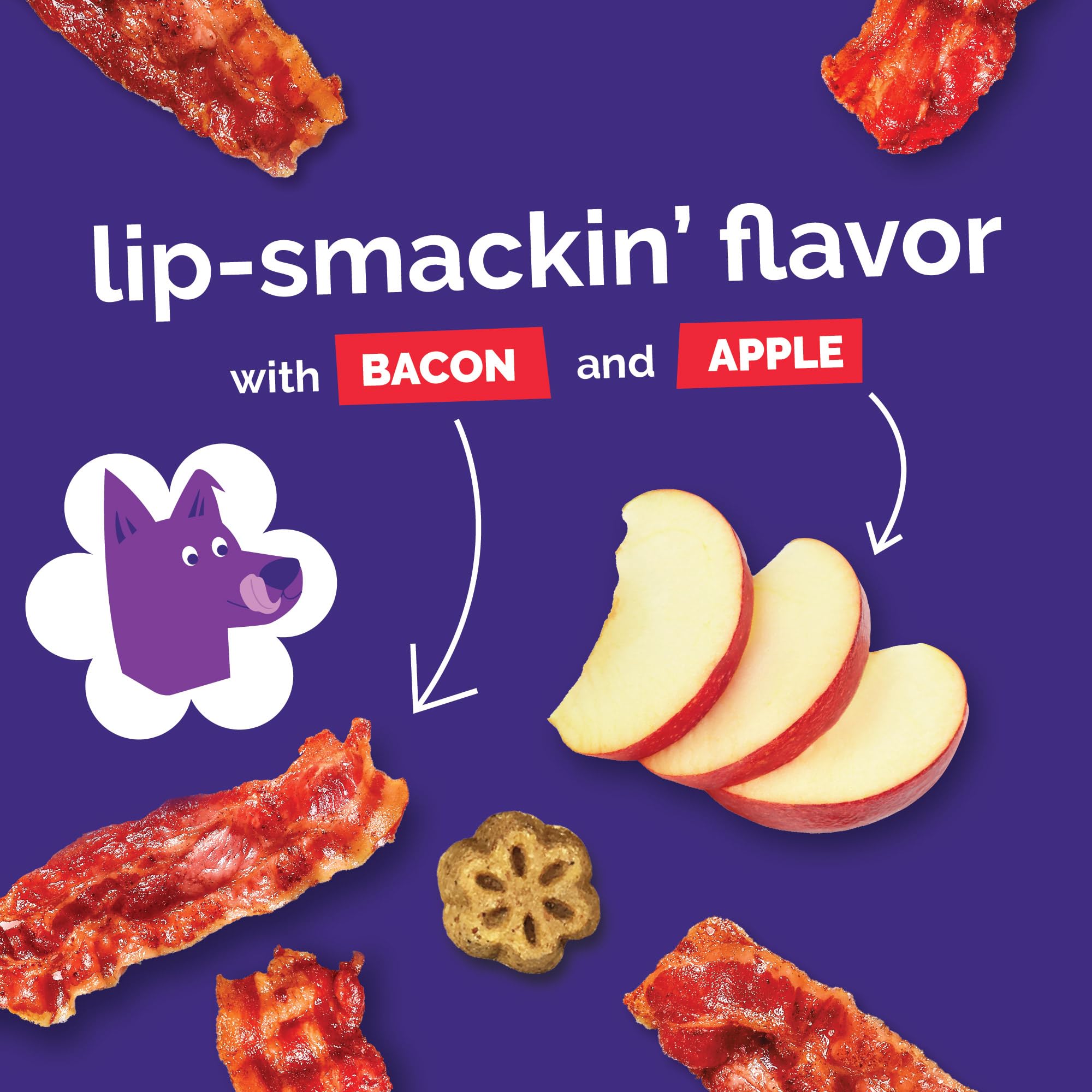 Fruitables Skinny Minis sabor tocino y manzana, perfecto para motivar entrenamientos.