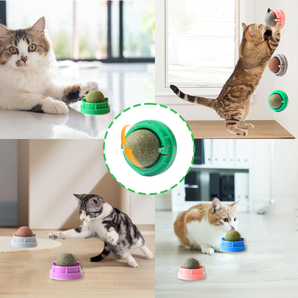Rotación de 360 grados durante el lamido para mayor entretenimiento del gato.
