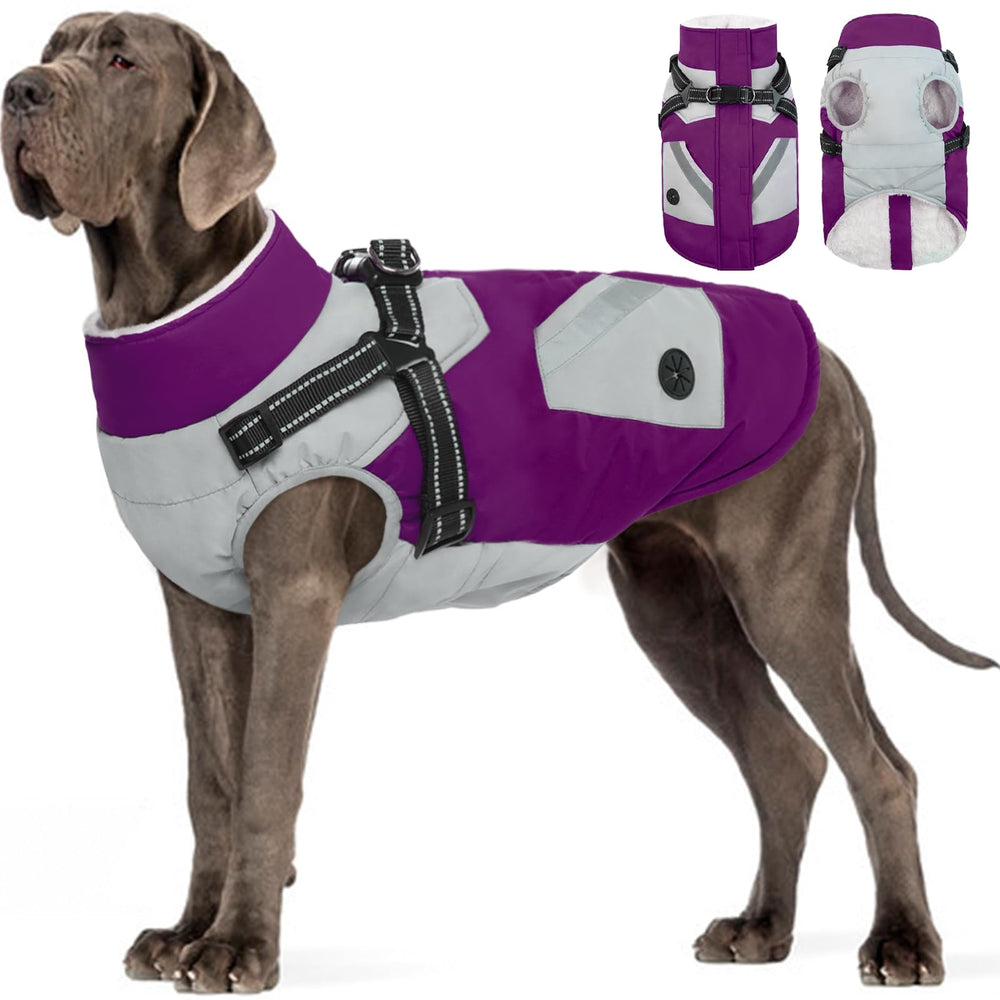 FUAMEY cazadora invierno ajuste-perfecto para perros grandes durante paseos.