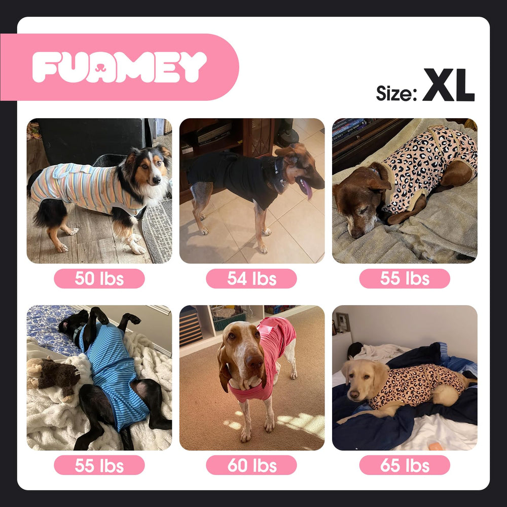 FUAMEY recovery suit para interiores, mantiene al perro limpio y cómodo.