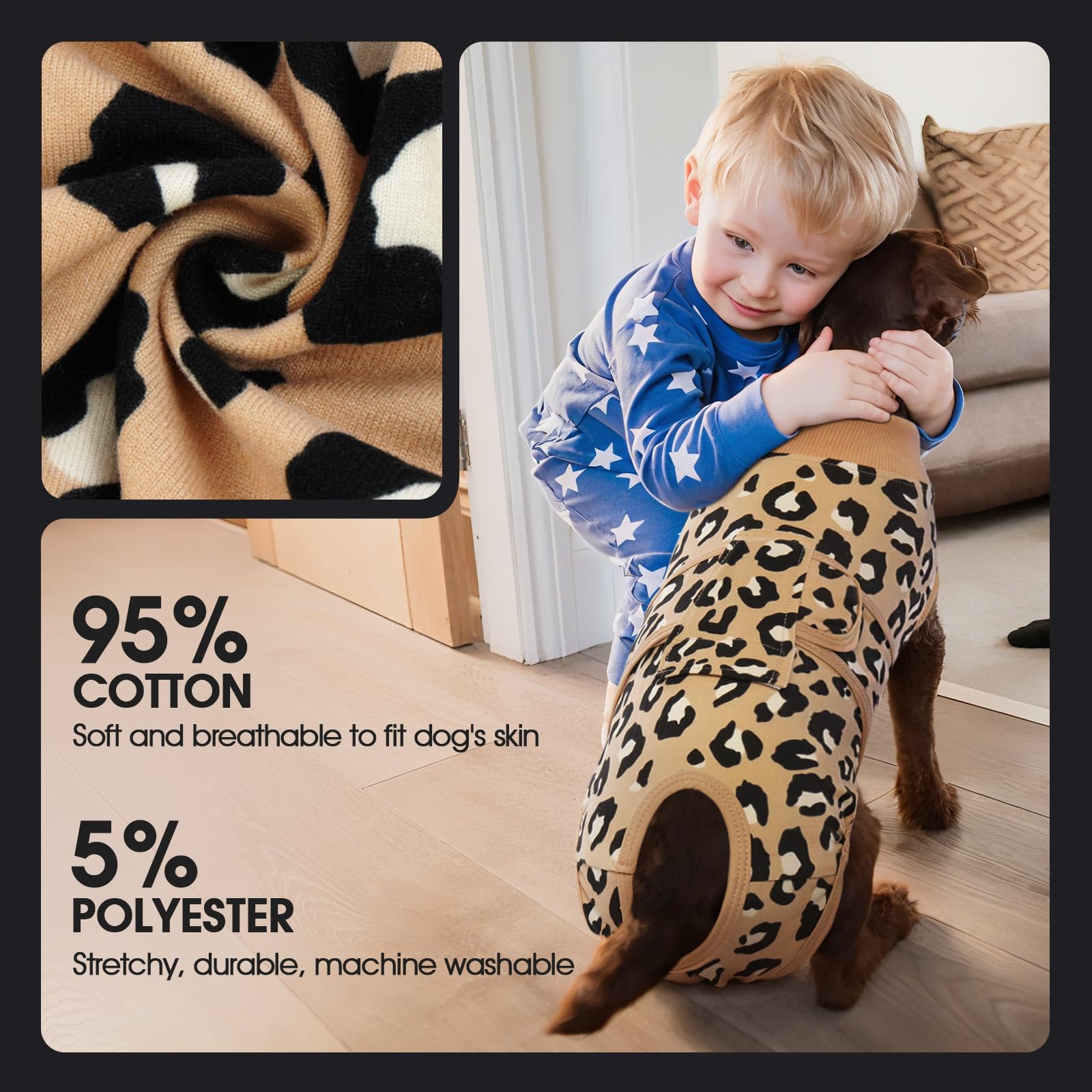 FUAMEY traje posoperatorio para parto y esterilización, uso flexible en casa.