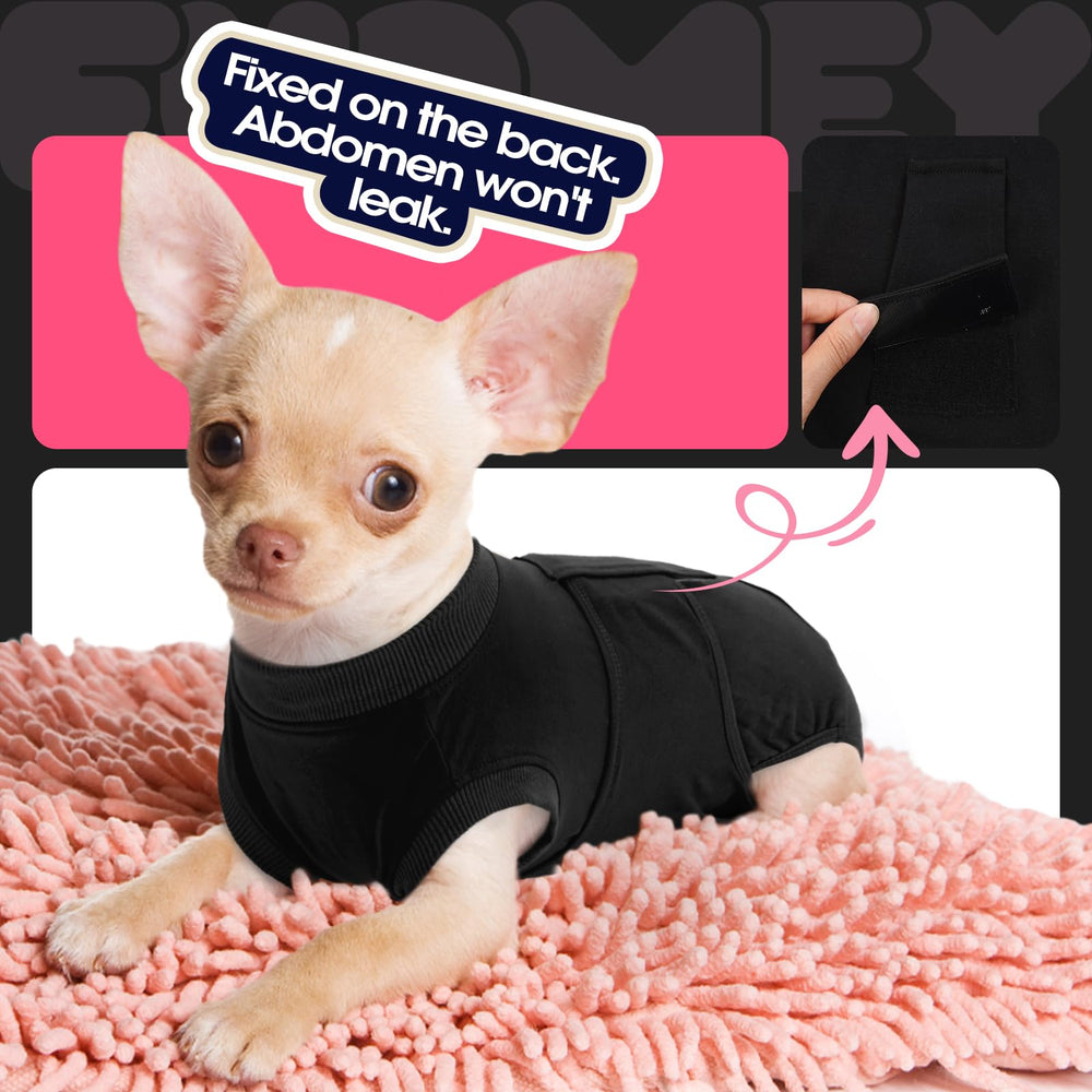FUAMEY traje recuperación para perros, talla ajustable para un ajuste personalizado.
