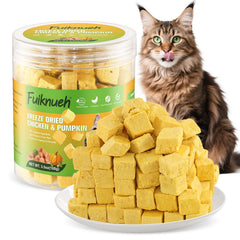 Fuiknueh cubos frizados calabaza y pollo: snack natural para perros y gatos