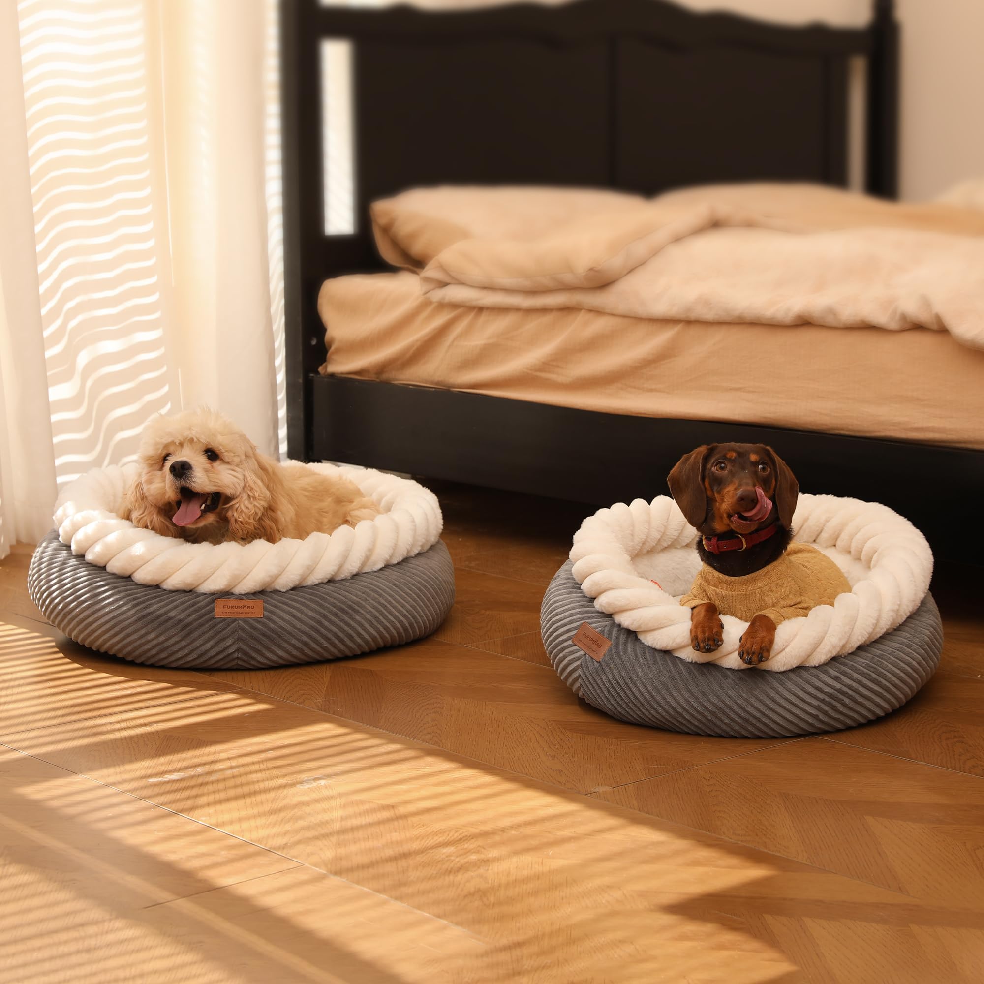 FUKUMARU, diseño circular que favorece la posición natural de sueño.