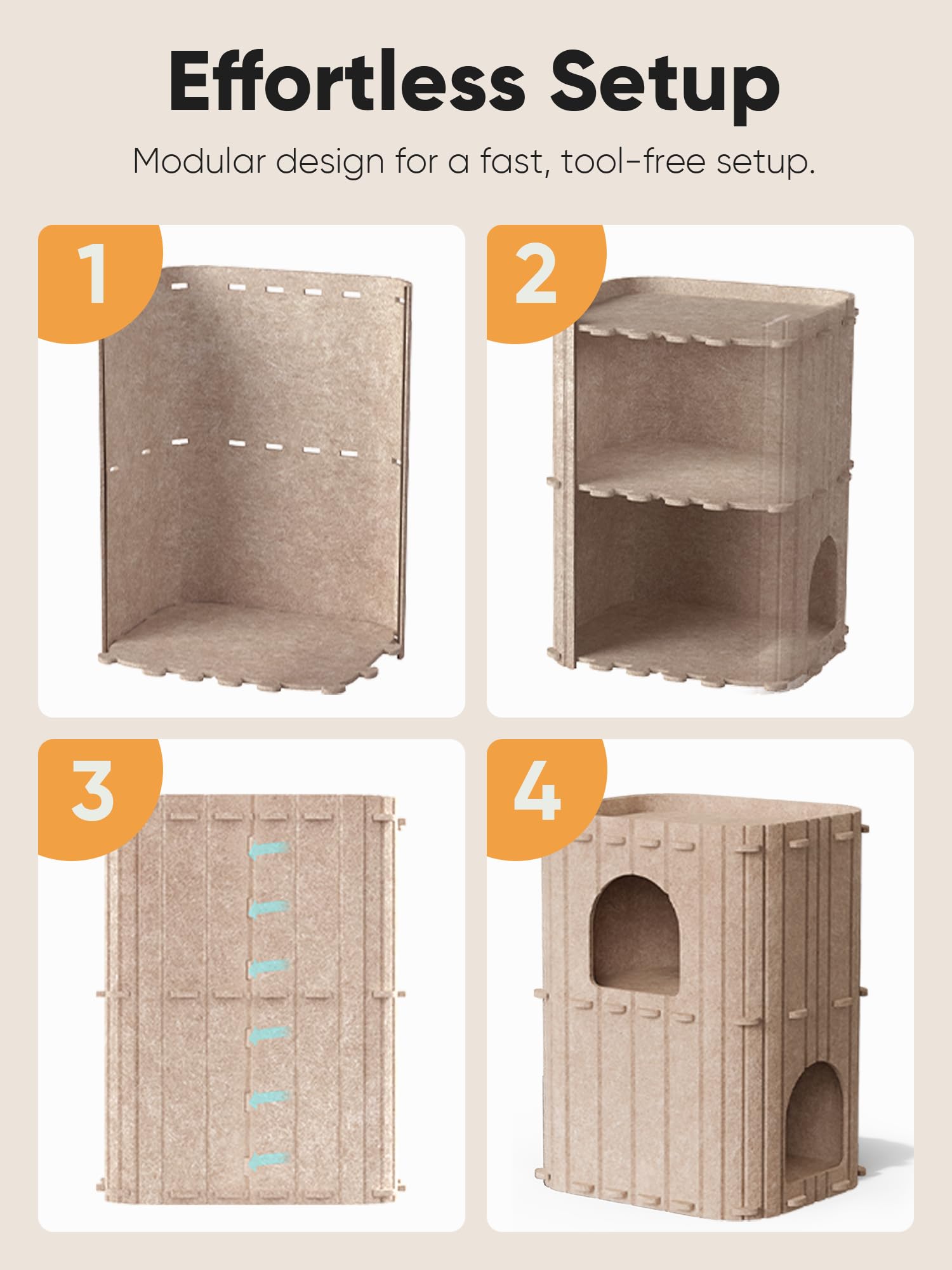 FUKUMARU casa-gato-para-multigatos: ideal para grupos de gatos.