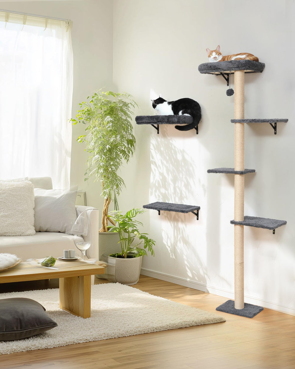 FUKUMARU modular-diy-zona-gatos permite crear tu propio gimnasio felino.