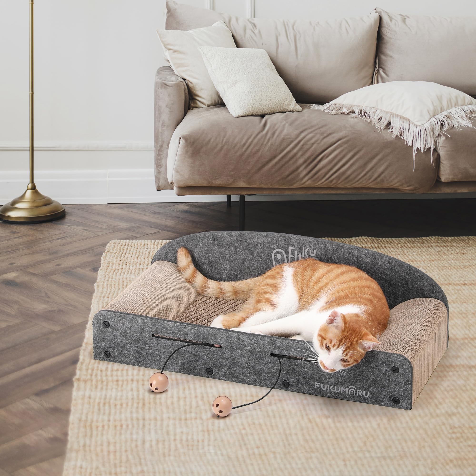 Fukumaru tamaño 26 pulgadas, ideal para hogares con varios gatos.