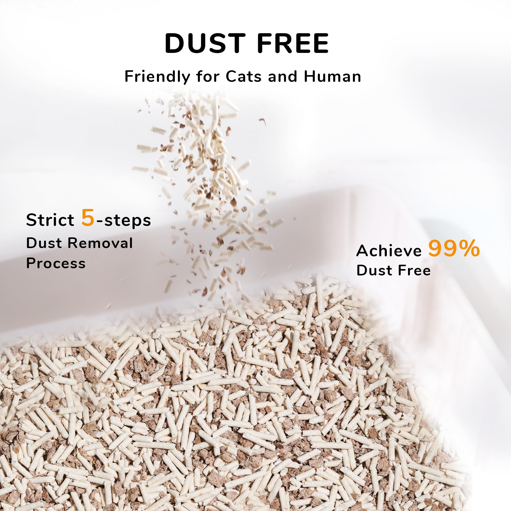 FUKUMARU Tofu Cat Litter: control de olor 24/7 mantiene la casa fresca