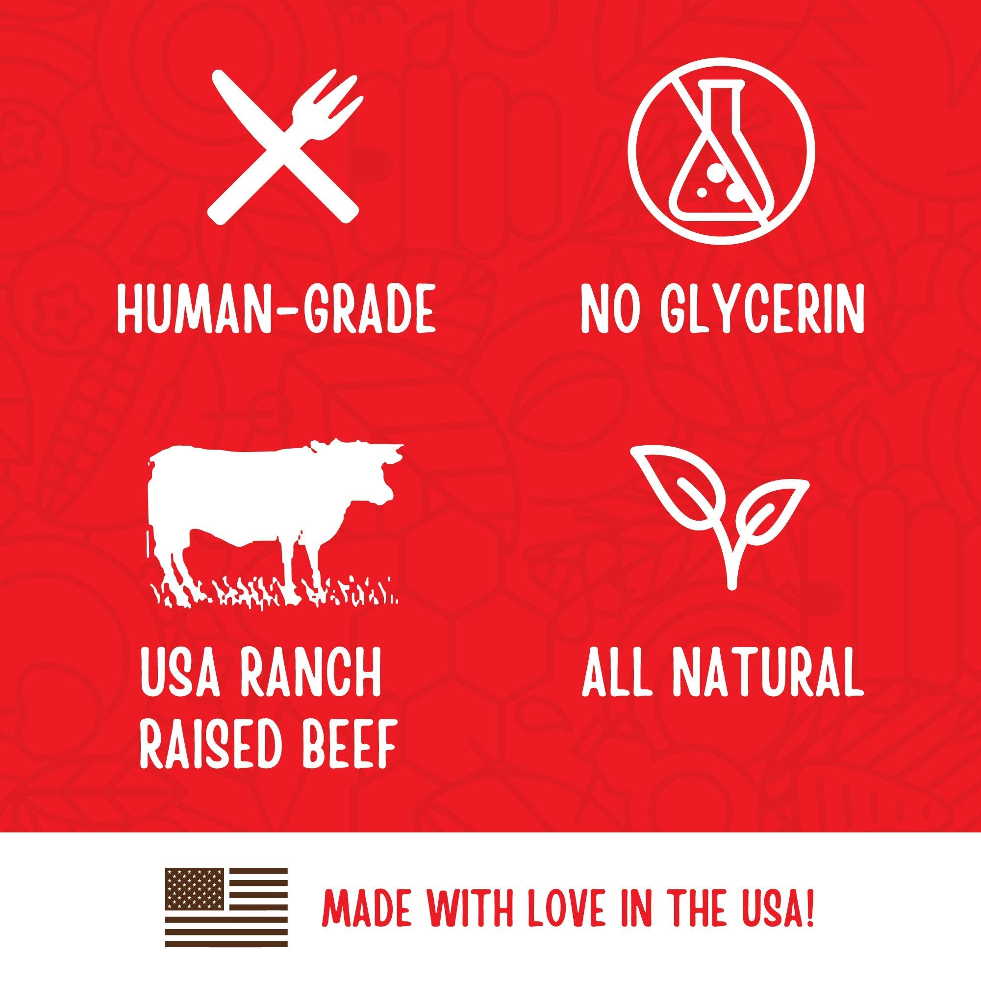 Full Moon Essentials: carne de res criada en EE. UU. para premiar de calidad.