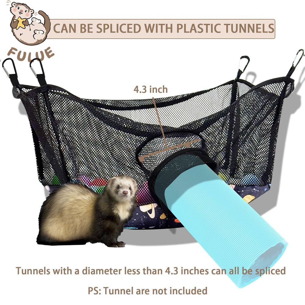 FULUE Ferret Ball Pit: conexión fácil con túneles plásticos compatibles.