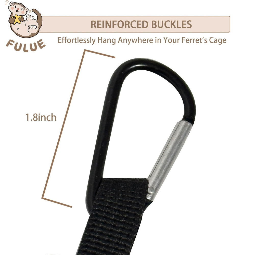 FULUE Hamaca para hurones: ensamble rápido con hebillas de aluminio.