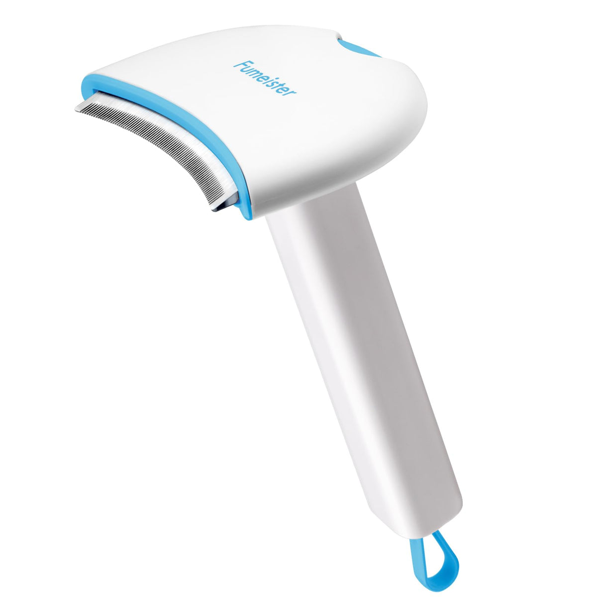 Fumeister wide-curve undercoat brush for pets eases shedding during grooming.