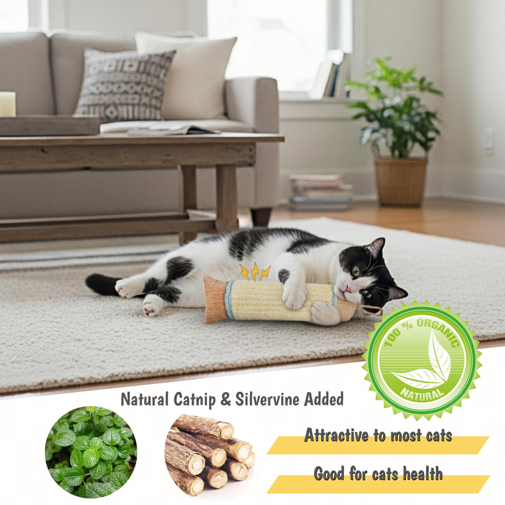 FuneeTop rascador de sisal natural para garras en interiores