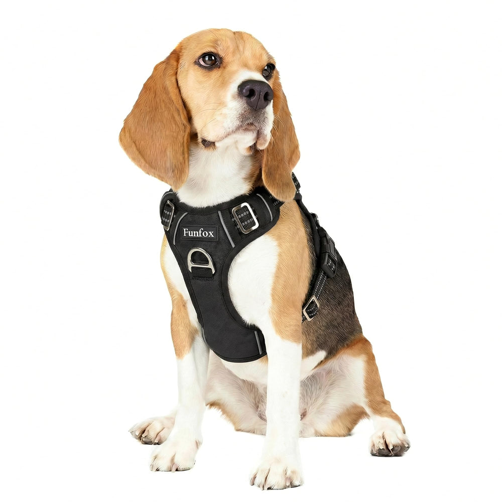 Funfox arnés para perro con clip frontal para control suave durante paseos