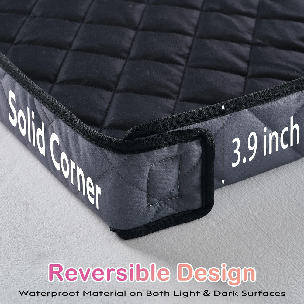 FunFurry reversible doble cara gris oscuro ofrece dos estilos prácticos