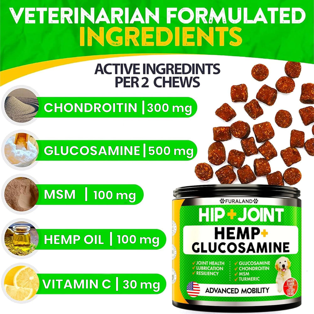 La etiqueta de Furaland destaca glucosamina, condroitina y MSM.
