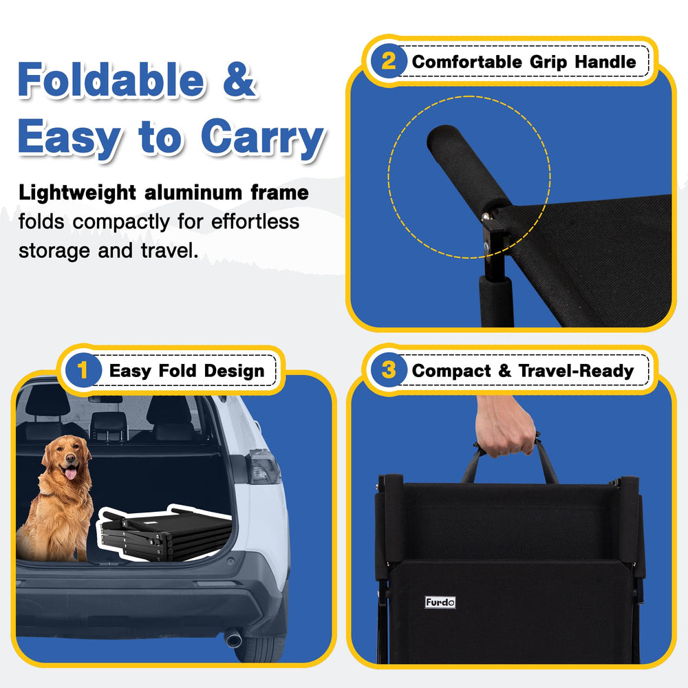 Furdo escalera para perros grandes – diseño plegable para guardar