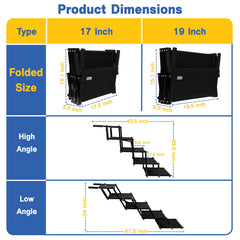 FURDO rampa para perros medianos, ajuste para coche