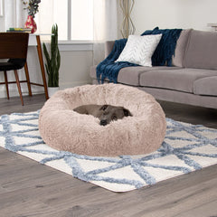 furhaven bordes acolchados en cama dona aumentan la seguridad.