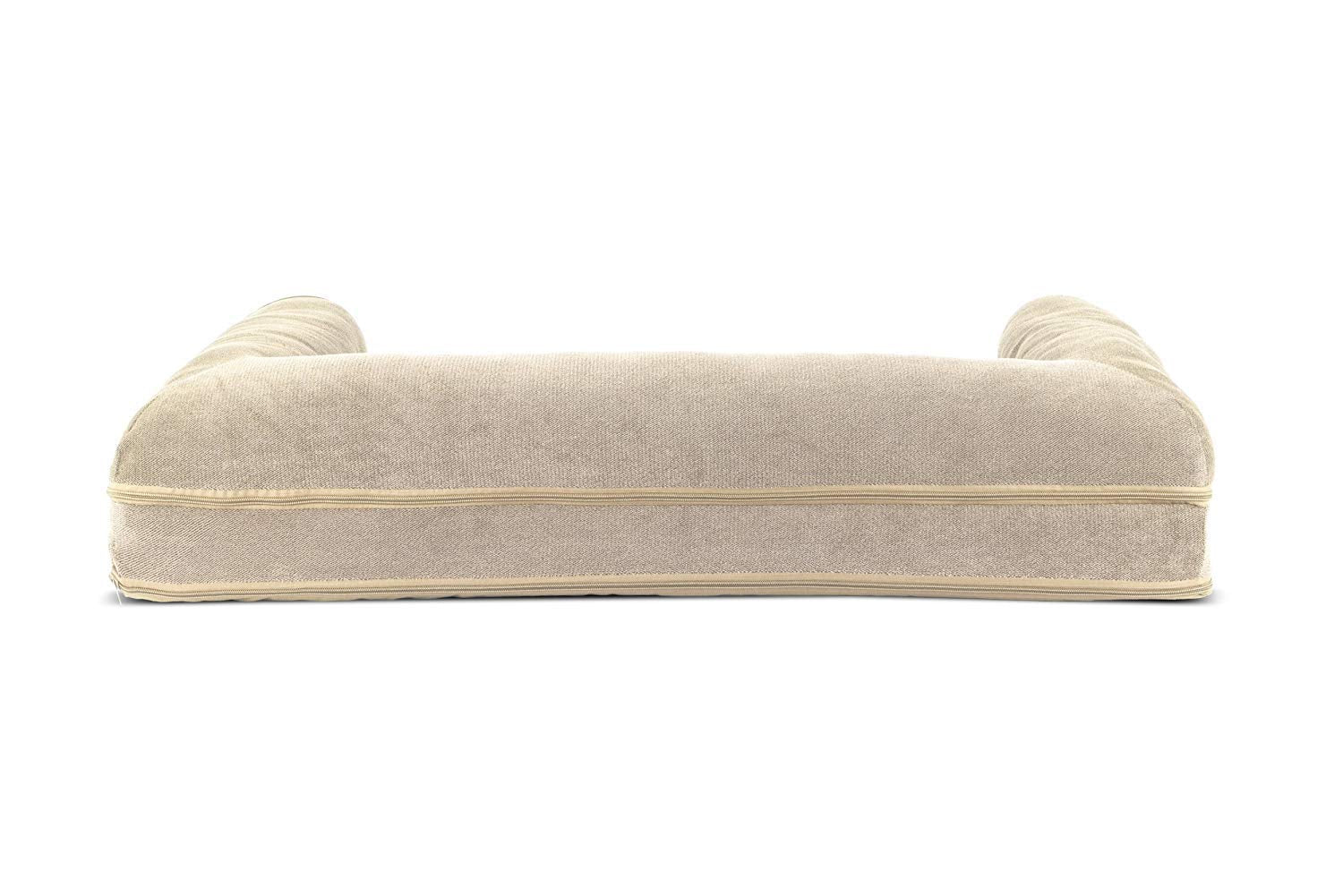 Diseño estilo sofá de Furhaven en crema para cualquier salón.