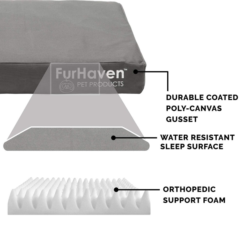 Cama Furhaven con acceso bajo, perfecta para mascotas mayores