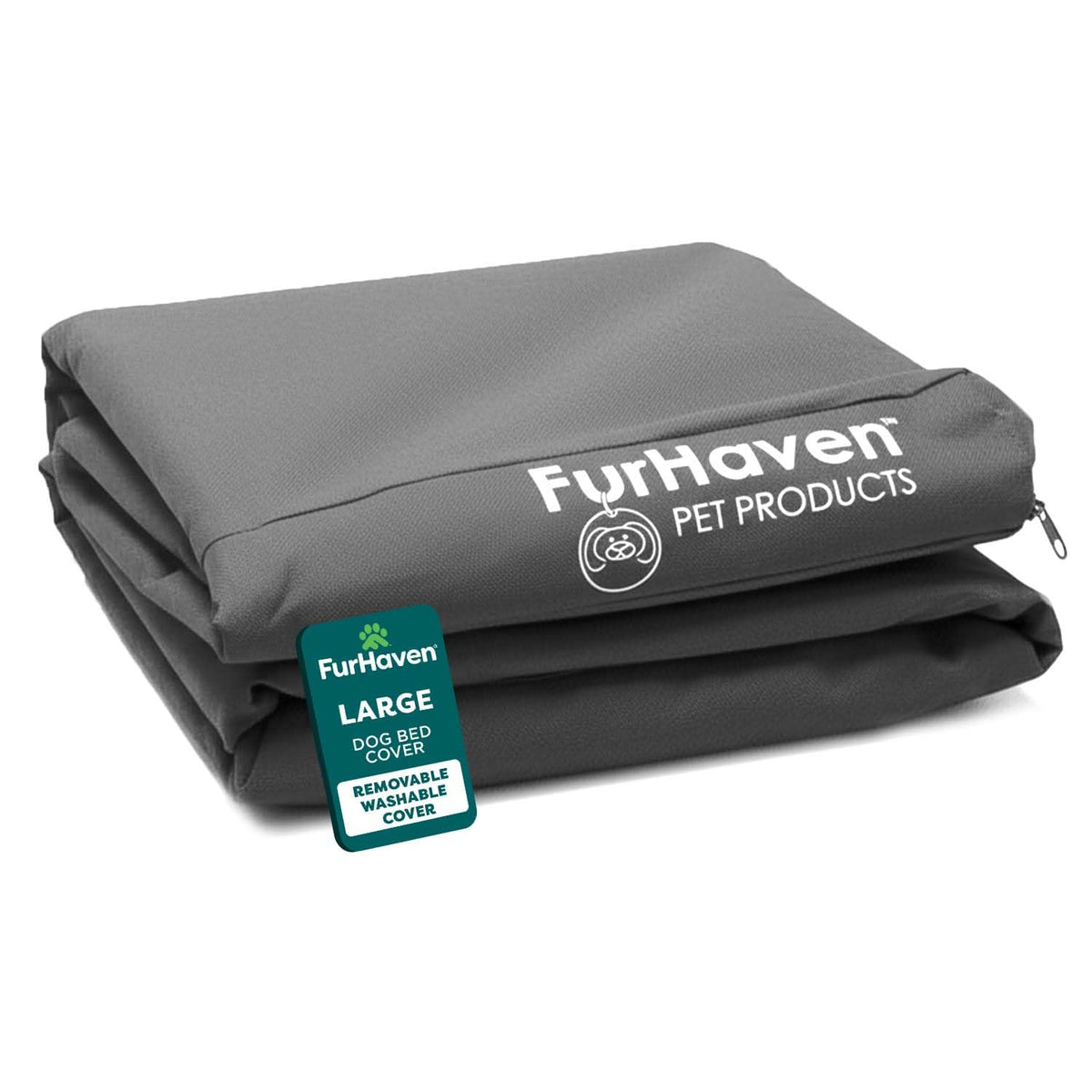 FurHaven funda de cama para perro impermeable en Oxford, protección duradera para interior y exterior.