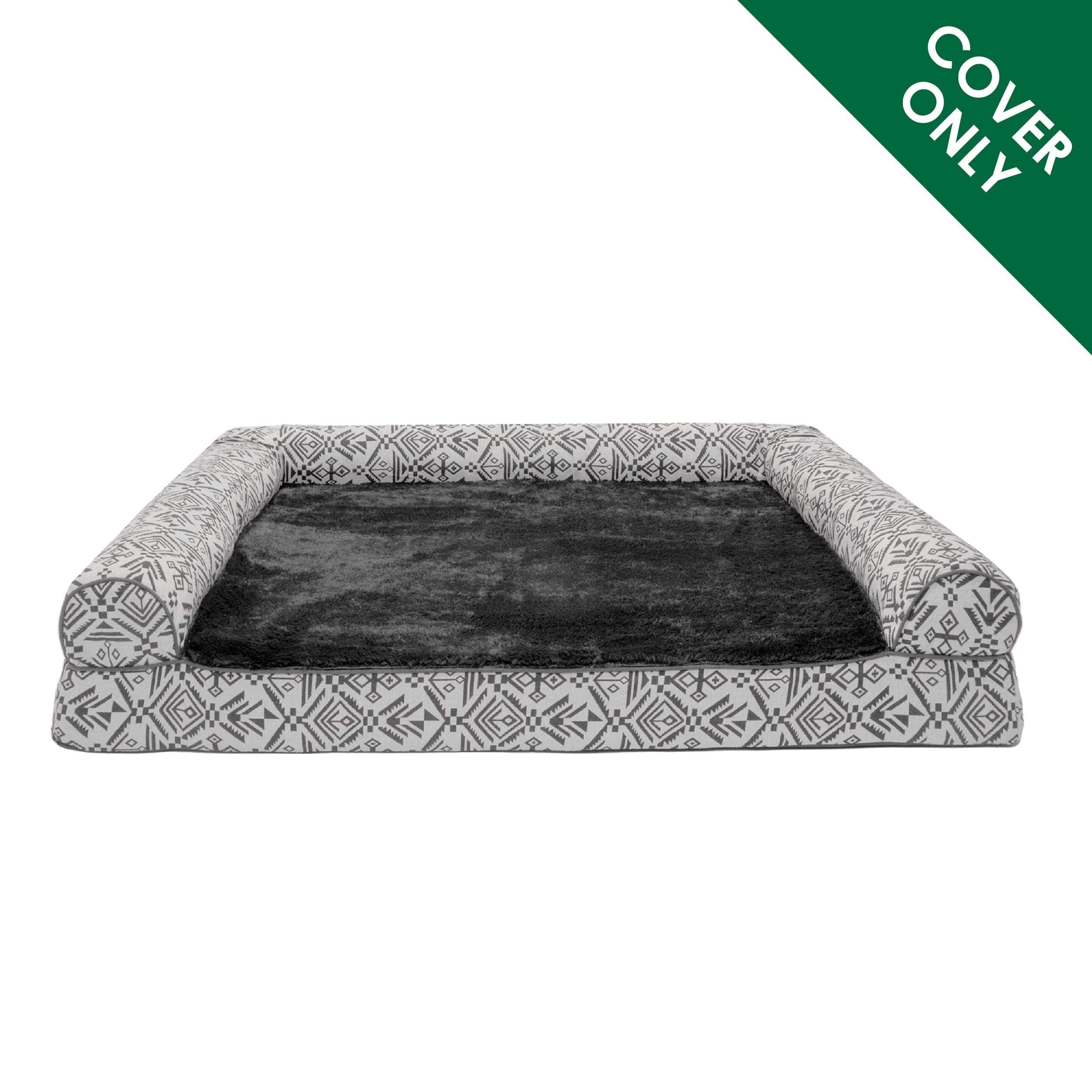 Furhaven cubierta con diseño Kilim suroeste, protege la espuma y facilita limpieza.