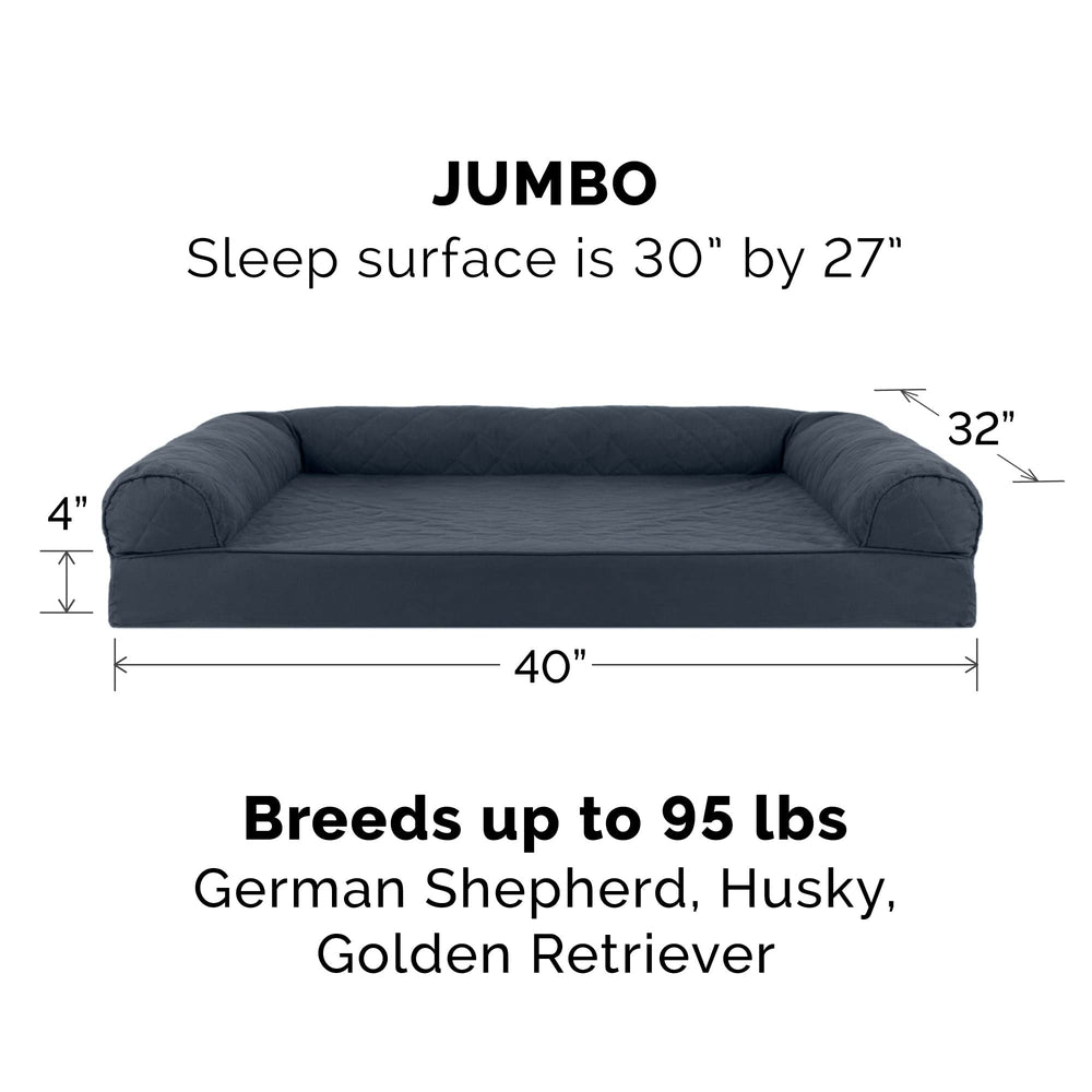 FurHaven Dreamer Sofa funda desmontable y lavable para limpieza fácil.