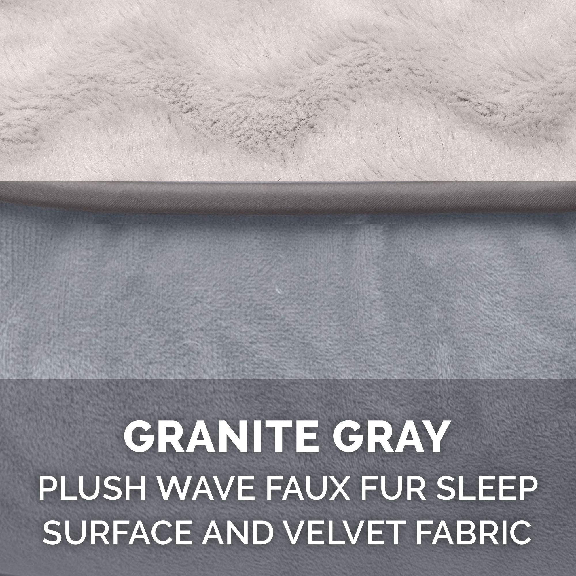 Funda Furhaven para cama de perro lavable a máquina, cuidado fácil.