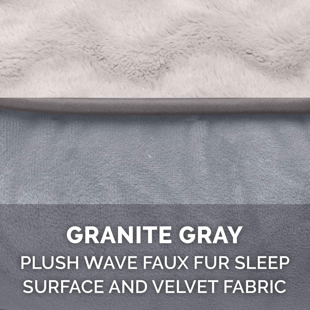 Funda Furhaven para cama de perro lavable a máquina, cuidado fácil.