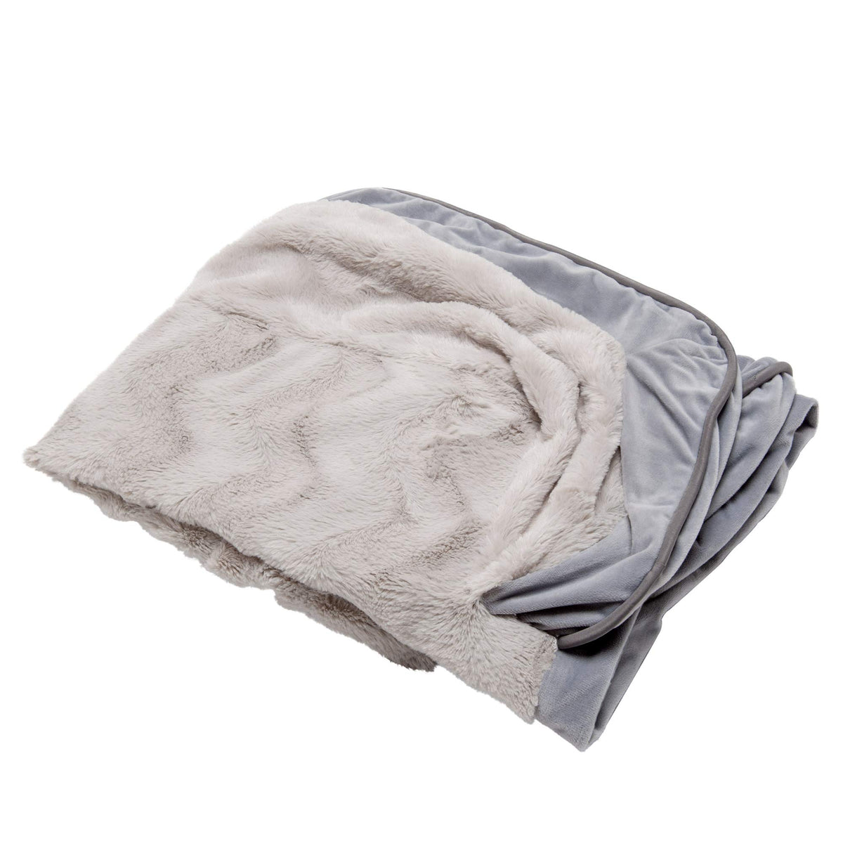 Funda Furhaven para cama de perro, textura felpa-velvet en ondas, para comodidad diaria.