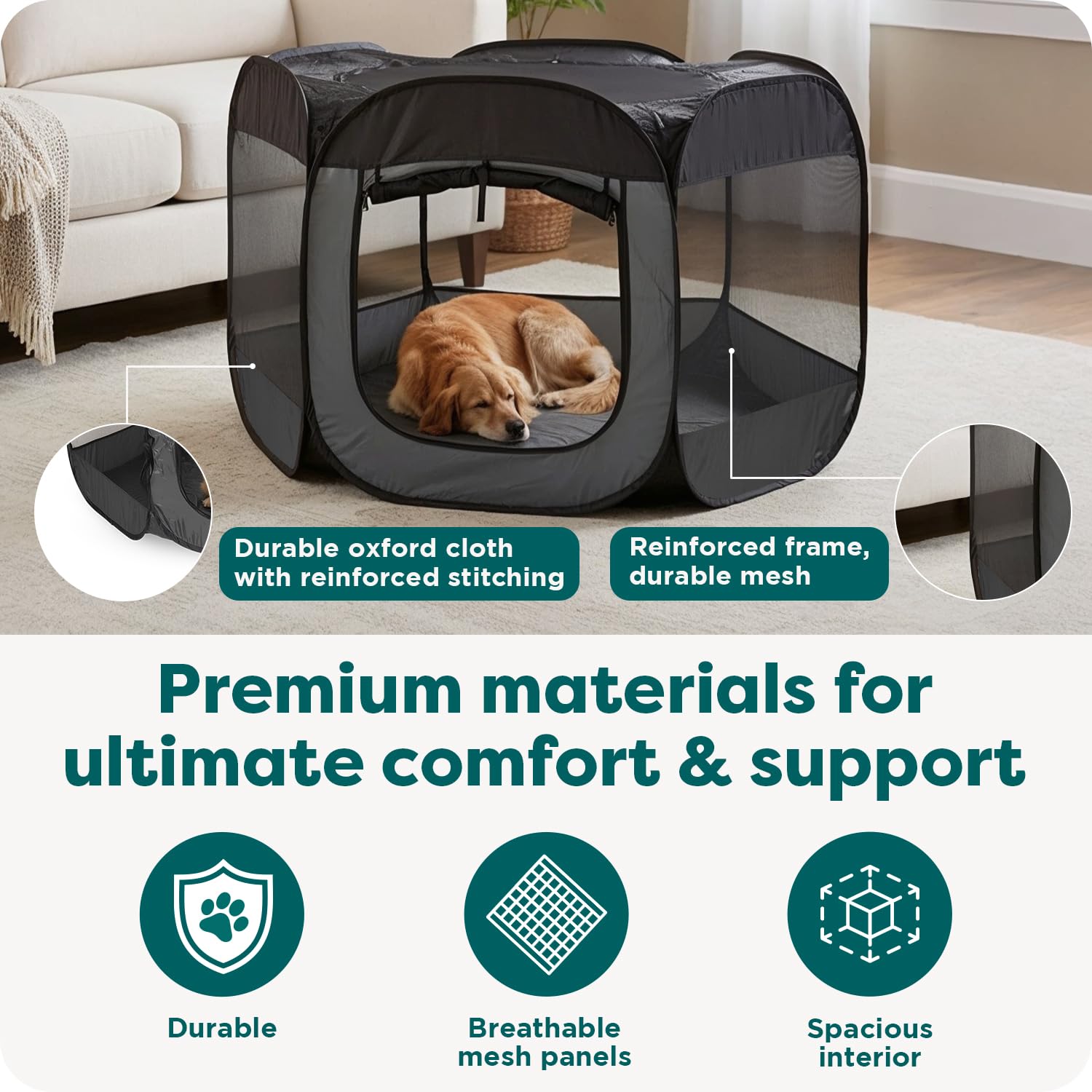 FurHaven, tela 600D Oxford resistente para interior y exterior