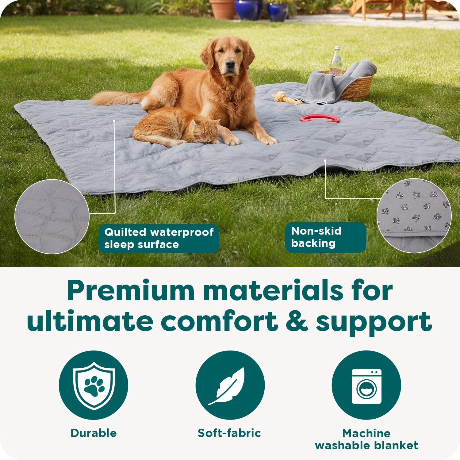 Protector FurHaven para uso diario en sofás y camas.