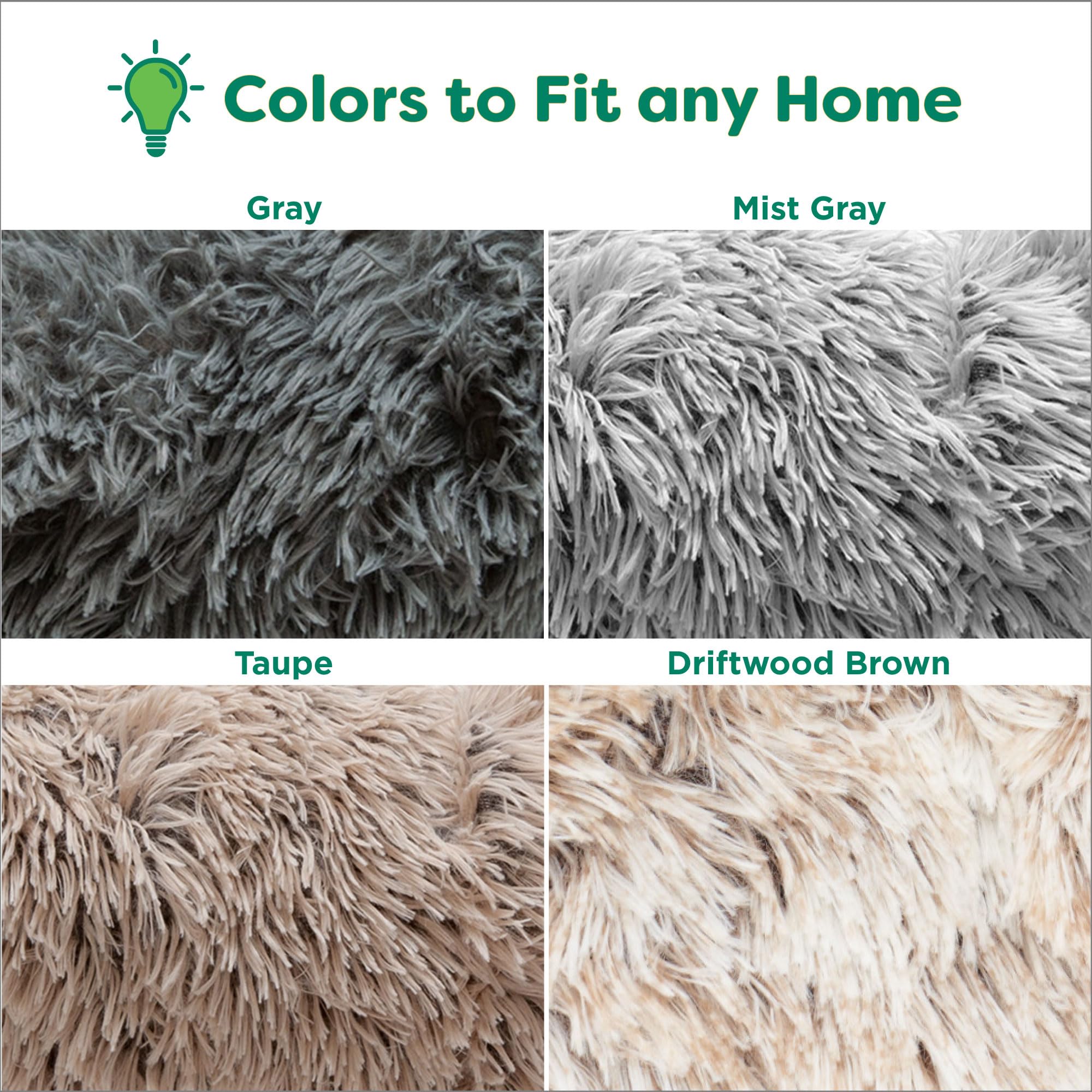 furhaven taupe 36 pulgadas dona para perros de tamaño mediano a grande.