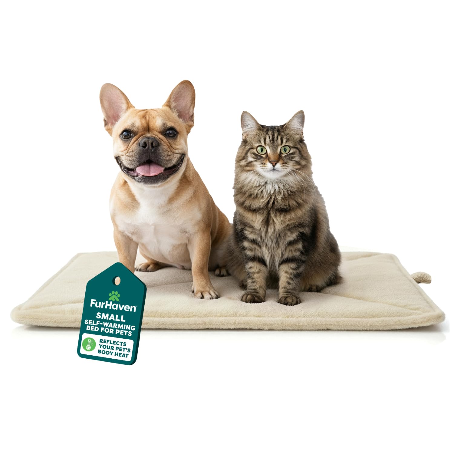 FurHaven ThermaNAP manta autocalentable para gatos, calor reconfortante