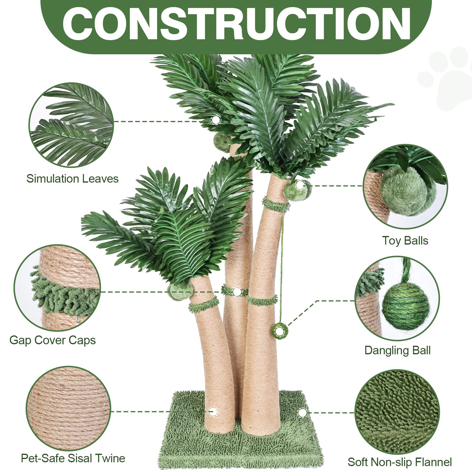 Furlogy-arbol-gato-3-curvas: diseño ergonómico que promueve trepar y afilar uñas.