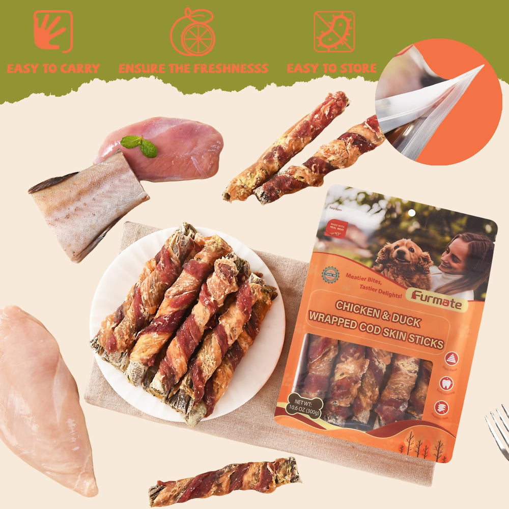 Furmate sin colorantes ni aditivos, snack natural para perros con sensibilidad digestiva.