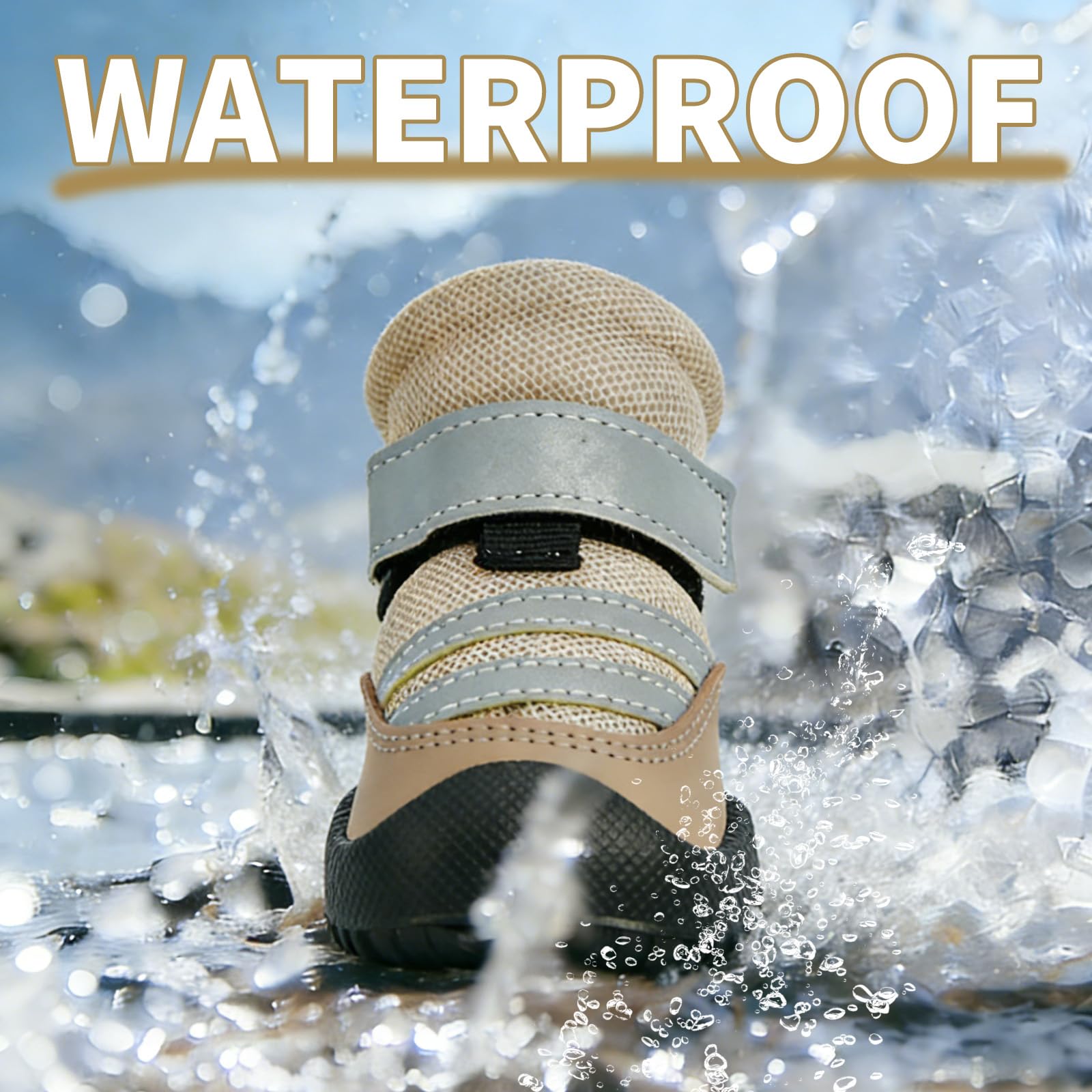 Material transpirable de botas Furrtripsy para pies frescos.